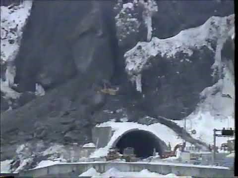 北海道 豊浜トンネル崩落事故 映像 1996年