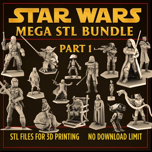 Star Wars Mega STL Bundle: 160  3D Printable Models (digital Download) - Etsy