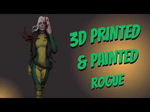 How to paint X-Men ROGUE | 3D Print