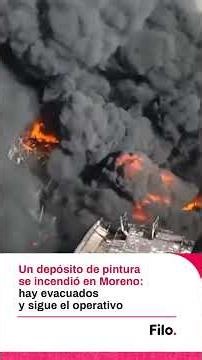 A paint warehouse caught fire in Moreno