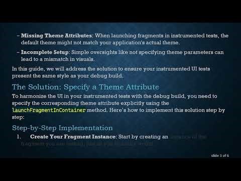 How to Ensure Your Instrumented UI Tests Match Your Debug Build in Android
