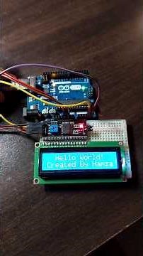 لوحة I2C مع شاشة LCD باستخدام Arduino! #diy #ga #arduino #crafts #electronics #fun #inventions #lcd