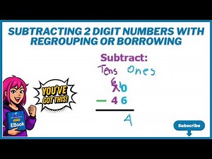 Subtracting Two Digit Numbers With Regrouping Or Borrowing