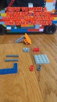 how to make a butterfly piston without 3d-printing #legovacuumengine
