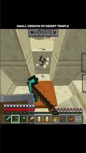 small version of desert temple in Minecraft #minecraftshorts #minecraft #gaming