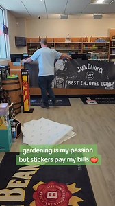 We completed 9 ABC store counter wraps in 2 days #smallbusiness #stickers #ABCstore #northcarolina #tequila #jack #nakedgardener | Naked Gardener