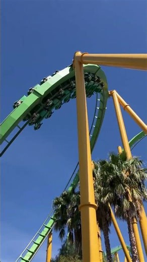 Off-ride Riddler’s Revenge at Six Flags Magic Mountain #sixflagsmagicmountain #rollercoaster #ride