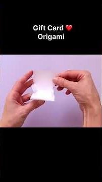 How to Make a Miss You Gift Card Origami | Easy DIY Greeting Card for Someone Special