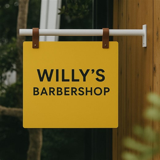 Custom Blade Sign, Storefront Sign, Double Sided Sign, Personalized Hanging Signs, Blade Sign for Business, Round Shop Sign, Cafe Sign