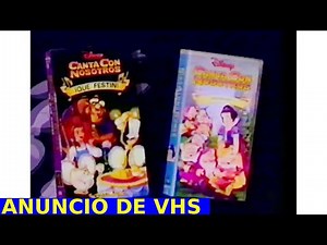 Anuncio Disney Canta con Nosotros VHS comercial