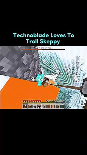 Technoblade Loves To Troll Skeppy 🤠|| #shorts #technoblade #skeppy