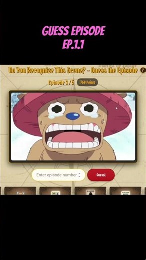 Guess episode Ep.1.1 #onepiece #วันพีช #anime #วันพีซ