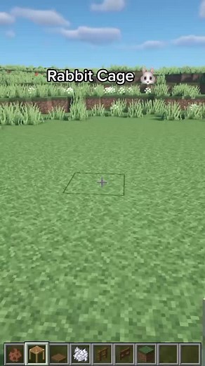 Minecraft Rabbit Cage Tutorial