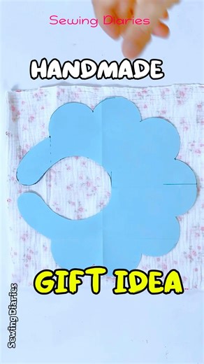 Easy Sewing | How to Make Flower Baby Bib #sewingideas #craft #babybib #재봉