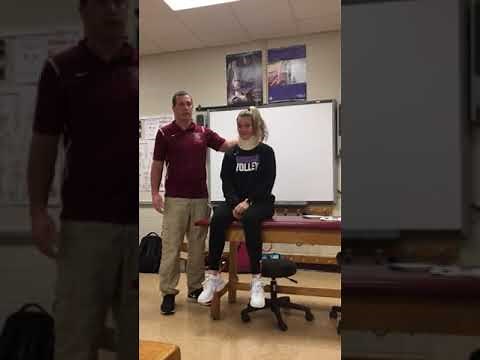 Neck brace /splint fitting