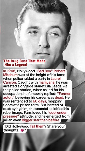 He Said 'Former Actor' at the Police Station—Huge Mistake #hollywood #mitchum #scandal