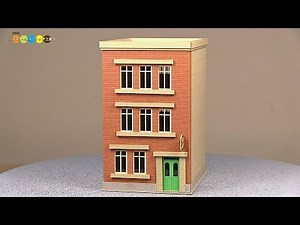 Miniature Paper Craft - Building みにちゅあーとキット ビル作り