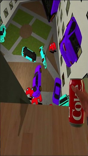 Scary Amogus chasing in Liminal Hotel Gmod