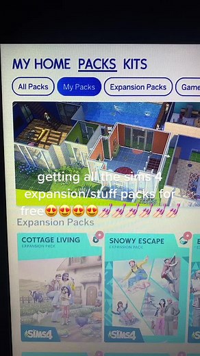 Sims 4 stuff op TikTok