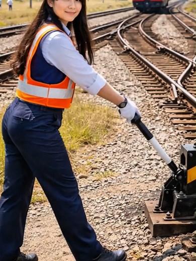 Manual Track Switching Techniques in Railways