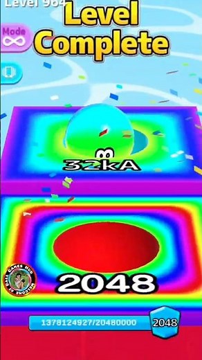 Rarest Ball Run 2048 Mashup Ever! 🤯🌈 #ballgameshub #shorts