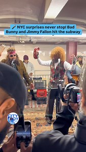 7.6K views · 74 reactions |  NYC surprises never stop! Bad Bunny and Jimmy Fallon hit the subway for an unforgettable underground performance ✨ Only in the Big Apple!  #BadBunny #JimmyFallon #NYCSubway #LivePerformance #UnexpectedNYC #CityBoyTimes #CityBoyTimesDaily #BronxToBroadway” | Gomez V Omar | Facebook