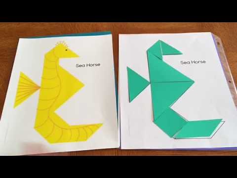 How to use my Ocean Tangrams resource