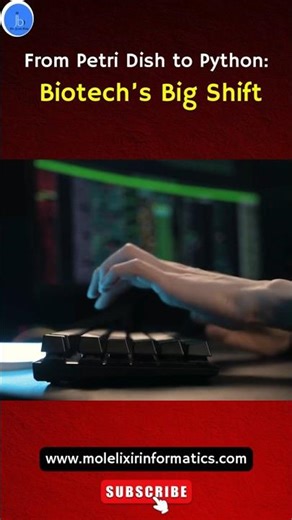 Biotech’s Big Shift: From Petri Dish to Python| Biotech + Coding = Future Science 🚀#python #biotech