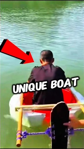 Poor Boy Builds Cheap Motor Boat to Reach School 🤯#shorts