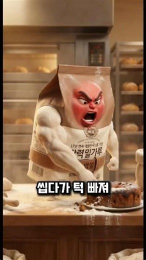 쫄깃함이냐 바삭함이냐? 밀가루 3종 선택가이드 #강력분 #중력분 #박력분 #요리팁 #shorts
