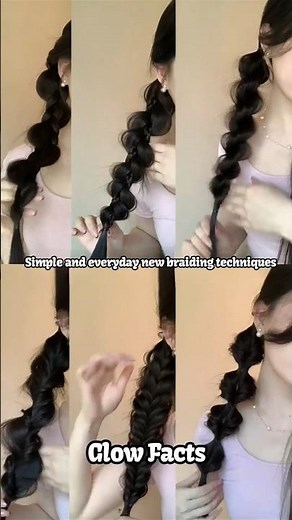 Types of braids | Fancy Double Twist Braid Hairstyle ✨ Easy Bubble Braid Tutorial for Long Hair