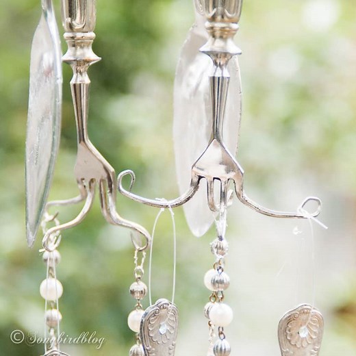 How to Make Wind Chimes from Vintage Silverware