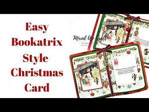Bookatrix Style Card | EASY | No Embossing Board Needed | Christmas Workshop 2018