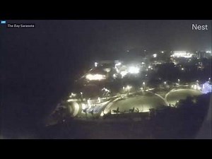 Sarasota live cam near Siesta Key shows Florida coast amid Hurricane Milton landfall