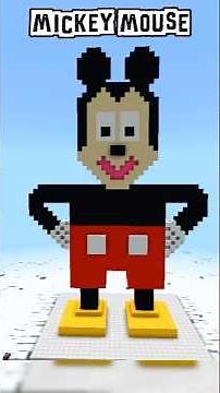 Mickey Mouse in Minecraft! 🐭 (Step-by-Step Statue Build)