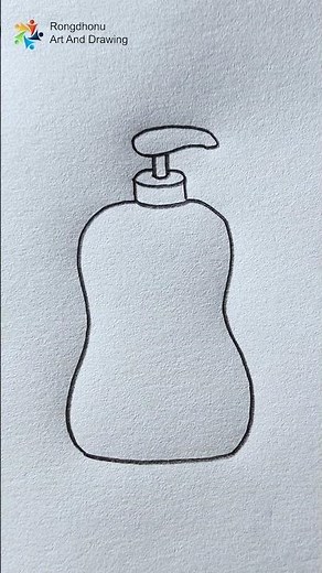 Liquid Soap Bottle Drawing | Saban Drawing #rongdhonuartanddrawing
