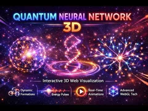 Quantum Neural Network 3D — A Deep Dive into Interactive WebGL Visualization