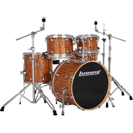 Ludwig Evolution 5-piece Drum Set with Hardware - Cherry
