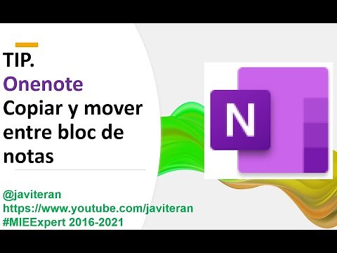 TIP. Onenote. Copiar y mover secciones entre bloc de notas