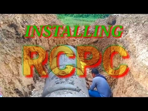 HOW TO INSTALL REINFORCED CONCRETE PIPE CULVERT||RCPC
