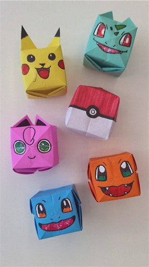 Pokémon Ball Origami / Pikachu Origami #origami #papercraft #diy