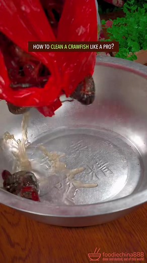3.1K views · 34 reactions | How to clean crawfish like a pro? #crawfish #crayfish #lifehacks #cooking #recipe #chinesefood | foodiechina888 | Facebook
