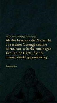 Deutscher Landsknecht schildert Gefangenschaft in Brasilien (1577) #geschichte