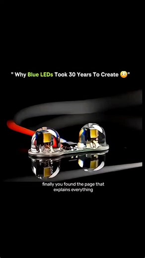 explainer on Instagram: "Why Blue LEDs Took 30 Years to Perfect 💡🔵 This video dives into the story behind blue LED technology, which took decades of research to develop. Unlike red and green LEDs, creating a stable, efficient blue light required inventing new semiconductor materials and overcoming extreme technical challenges. Once achieved, blue LEDs enabled white LED bulbs by combining them with phosphors, revolutionizing lighting worldwide. This breakthrough wasn’t just about light — it tra