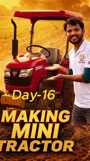 Making mini tractor challenge 🚜 ll Day -16 #experimnent