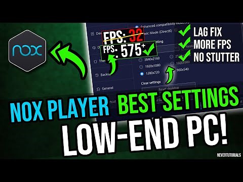 🔧NoxPlayer Best Settings For Low-End PC ✅ | NoxPlayer Lag Fix And FPS Boost For All Games!