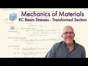 Reinforced Concrete Beam Stresses - Transformed Section