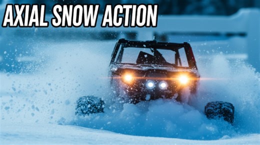 Axial Wraith RC snow adventure – super slow motion capture