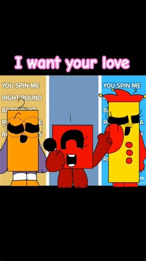 I want your love llft Numberblock 1,2 and 3 ll #numberblocks #shorts #fyyyppppppp