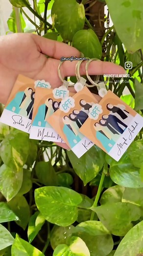 Customized Keychains for Friends' Group Gifts